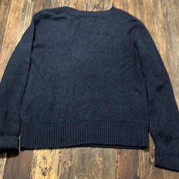 NWOT Chelsea 28 Slouchy V Neck Ribbed Sweater (L) - Picture 5 of 5